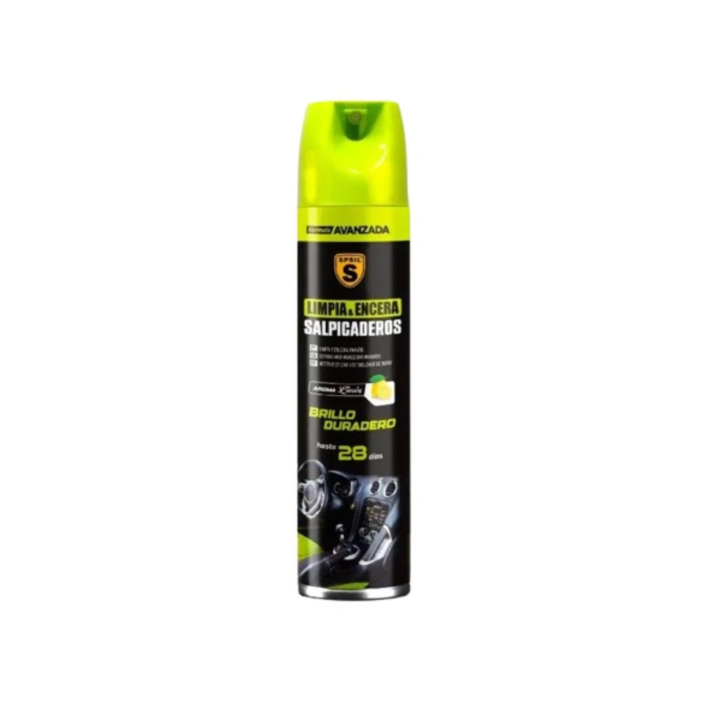 LIMPIA Y ENCERA SALPICADEROS SPSIL 450 ML – PROTECCIÓN UV Y ACABADO ANTIESTÁTICO