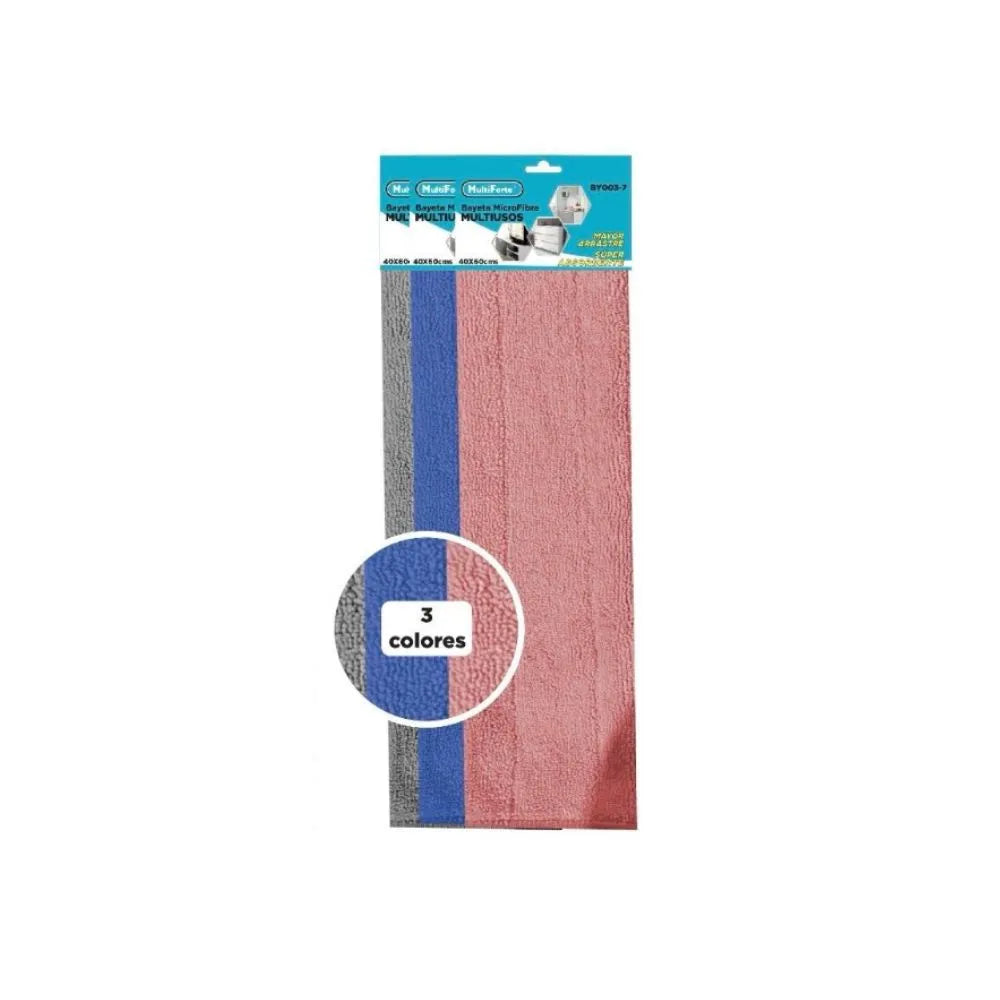 BAYETA DE MICROFIBRA MULTIUSOS 310 GSM 40X60 CM - LIMPIEZA EFICAZ Y DURADERA