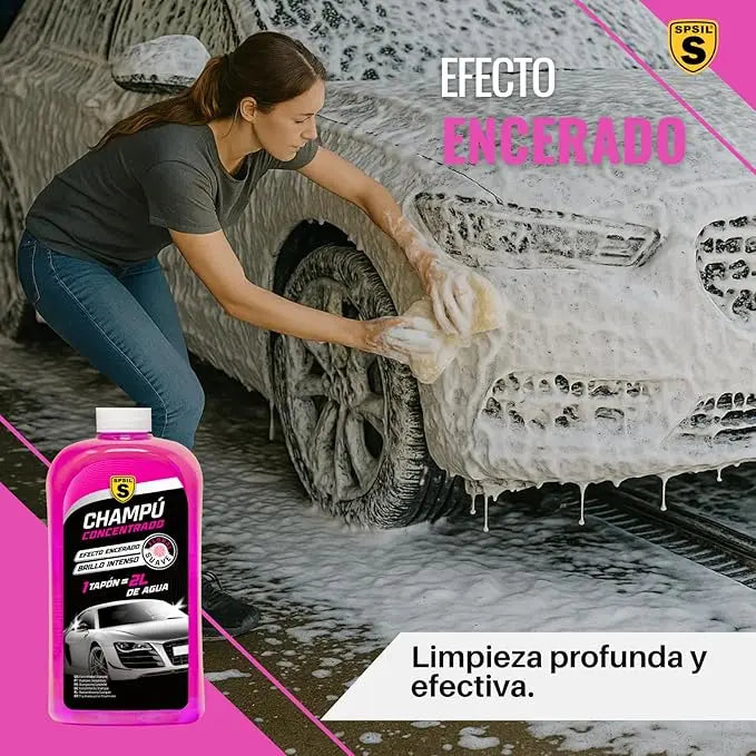 CHAMPÚ CONCENTRADO DE ALTA EFICACIA SPSIL 1L – LIMPIEZA EXTREMA Y BRILLO