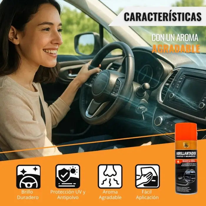 RENOVADOR DE PLÁSTICOS EXTERIORES SPSIL 400ML - RESTAURADOR Y ABRILLANTADOR DE COLOR