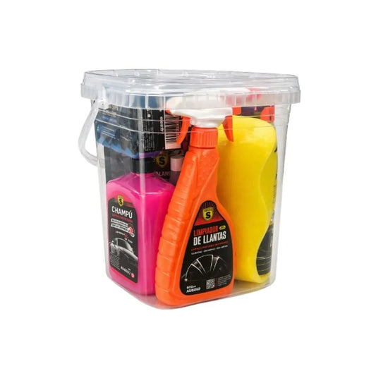 MEGA PACK FULL DETAILING PROFESIONAL - 11 PRODUCTOS + CUBO DE LAVADO - KIT COMPLETO LIMPIEZA COCHE