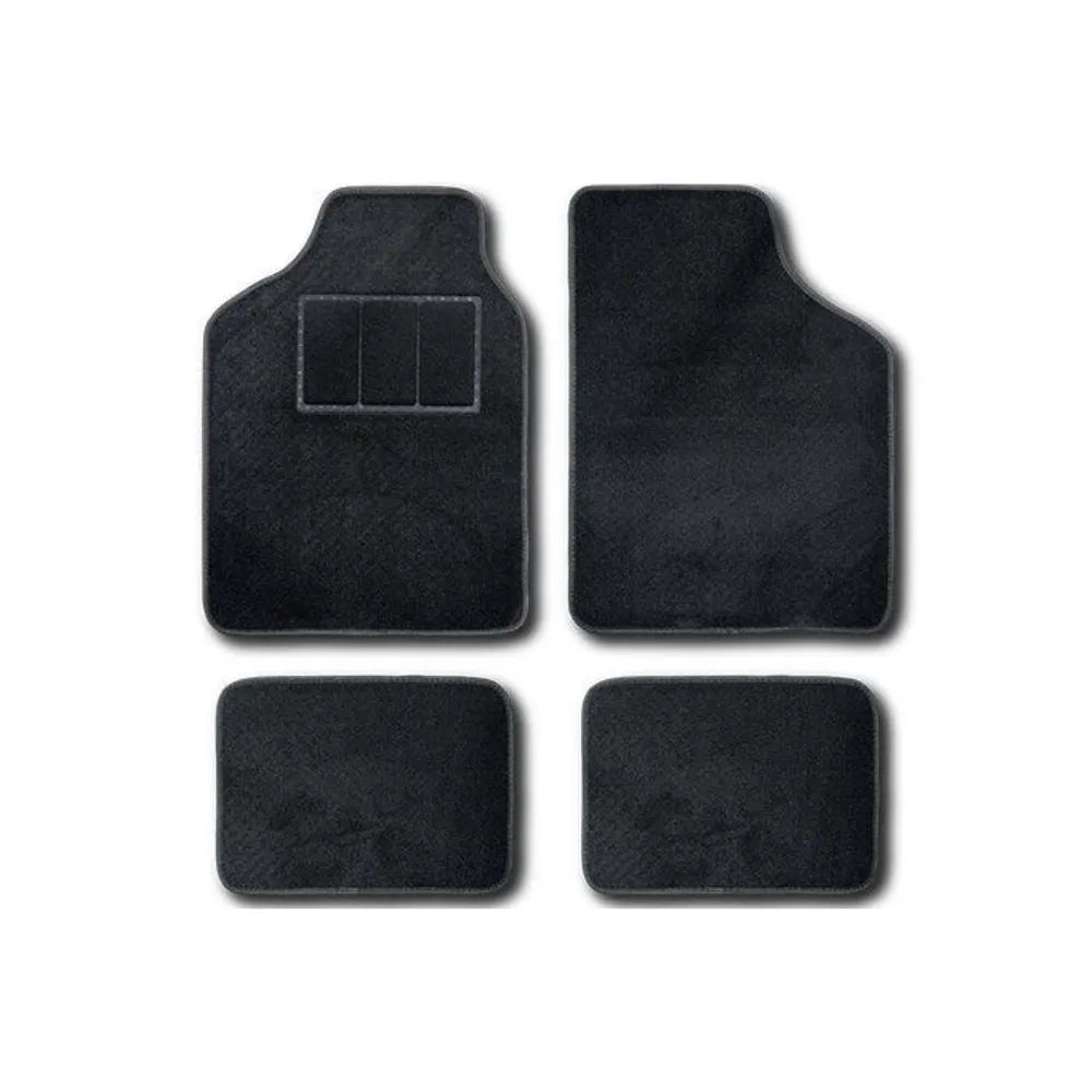 JUEGO DE ALFOMBRAS DE MOQUETA UNIVERSALES (4 PIEZAS) – ELEGANCIA Y CONFORT PARA TU COCHE