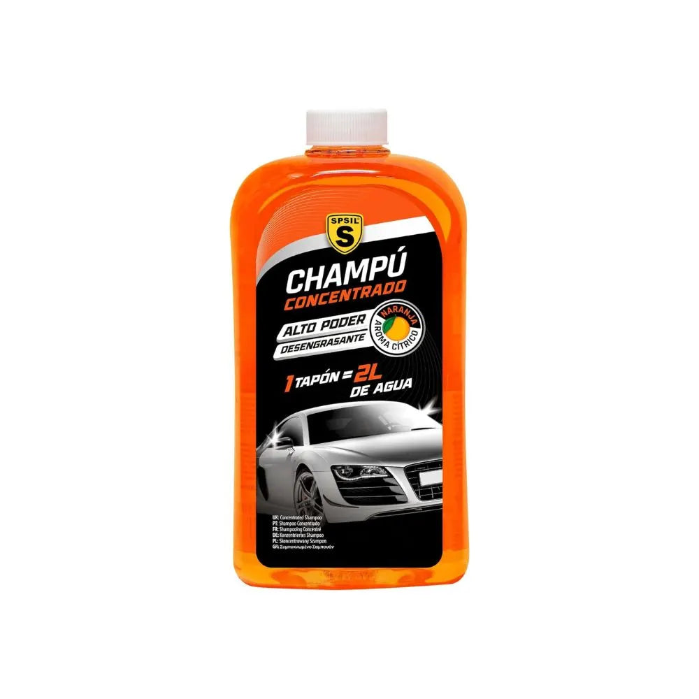 CHAMPÚ CONCENTRADO DE ALTA EFICACIA SPSIL 1L – LIMPIEZA EXTREMA Y BRILLO