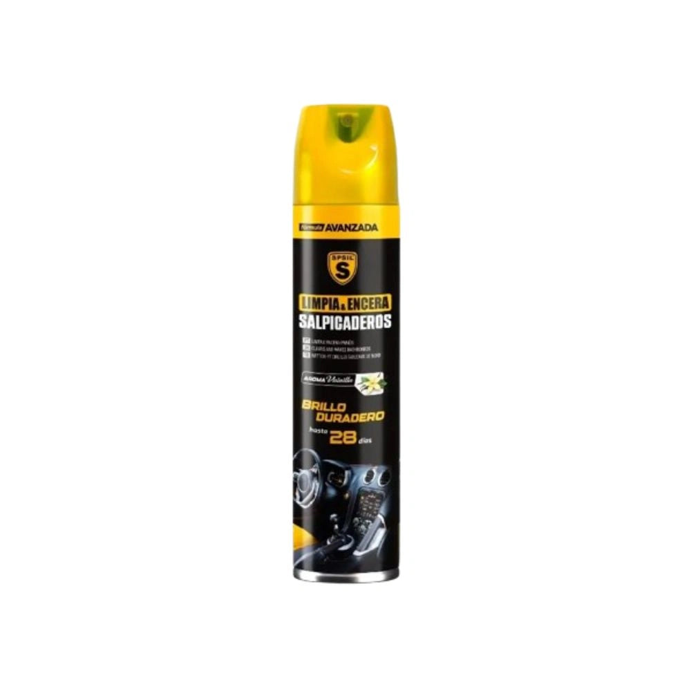 LIMPIA Y ENCERA SALPICADEROS SPSIL 450 ML – PROTECCIÓN UV Y ACABADO ANTIESTÁTICO