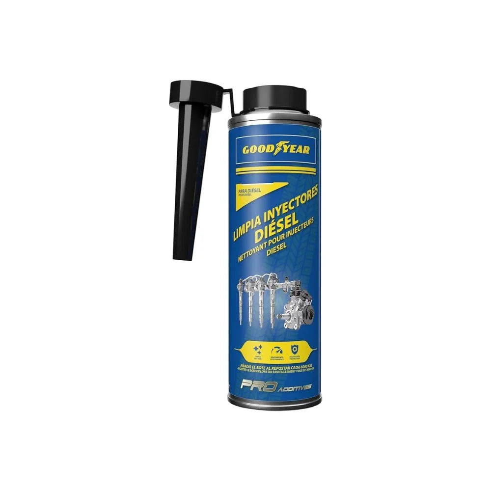 LIMPIA INYECTOR DIÉSEL GOODYEAR PRO ADDITIVES 300ML - RESTAURA POTENCIA Y AHORRA COMBUSTIBLE