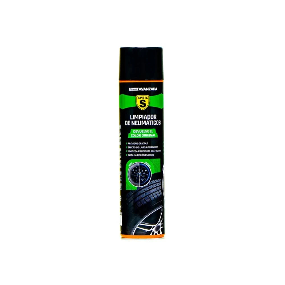 LIMPIADOR DE NEUMÁTICOS SPSIL 650ML - LIMPIEZA, REVITALIZACIÓN Y EFECTO BRILLO