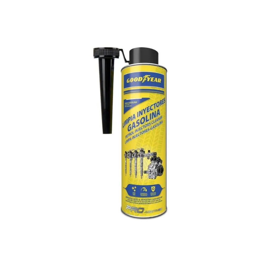 LIMPIA INYECTOR GASOLINA GOODYEAR PRO ADDITIVES 300ML - RESTAURA POTENCIA Y EFICIENCIA