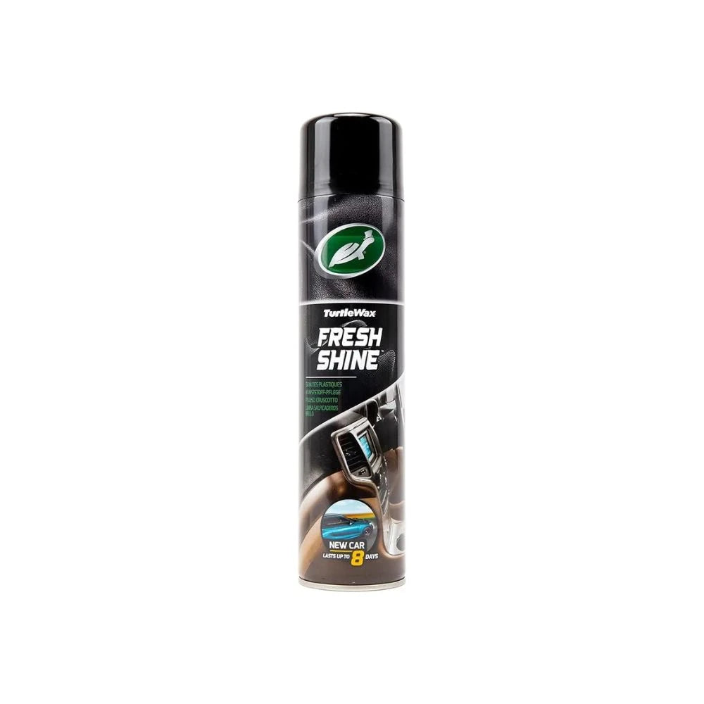 LIMPIADOR DE SALPICADEROS 600ML TURTLE WAX FRESH SHINE - BRILLO AJUSTABLE Y ELIMINADOR DE OLORES