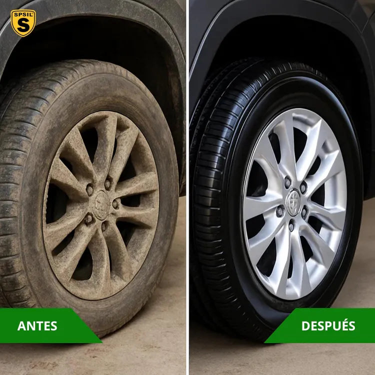 LIMPIADOR DE NEUMÁTICOS SPSIL 650ML - LIMPIEZA, REVITALIZACIÓN Y EFECTO BRILLO